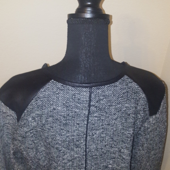 ❤Black Faux Leather Trim a.n.a Jacket❤ - Picture 10 of 13